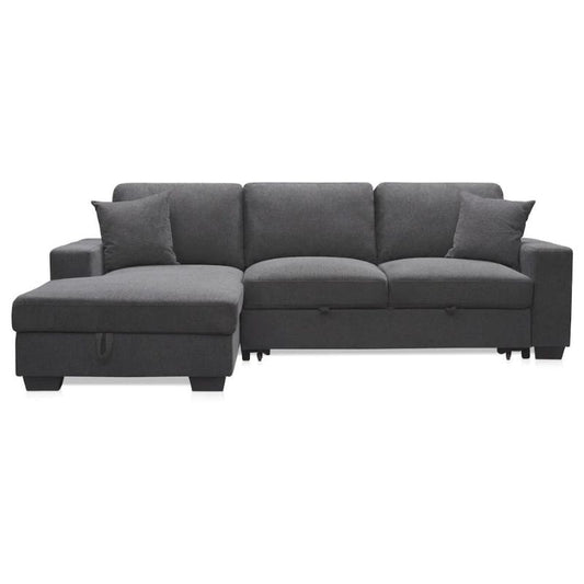 Milo 2-Piece Sleeper Sectional Charcoal