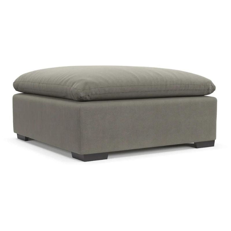 Plush Ottoman Abington Fog