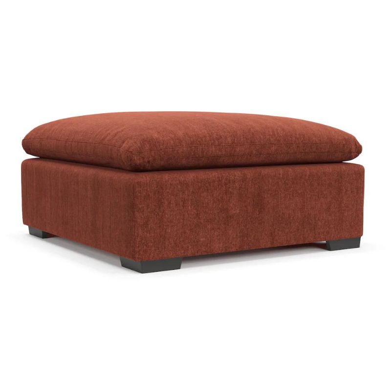 Plush Ottoman Contessa Paprika